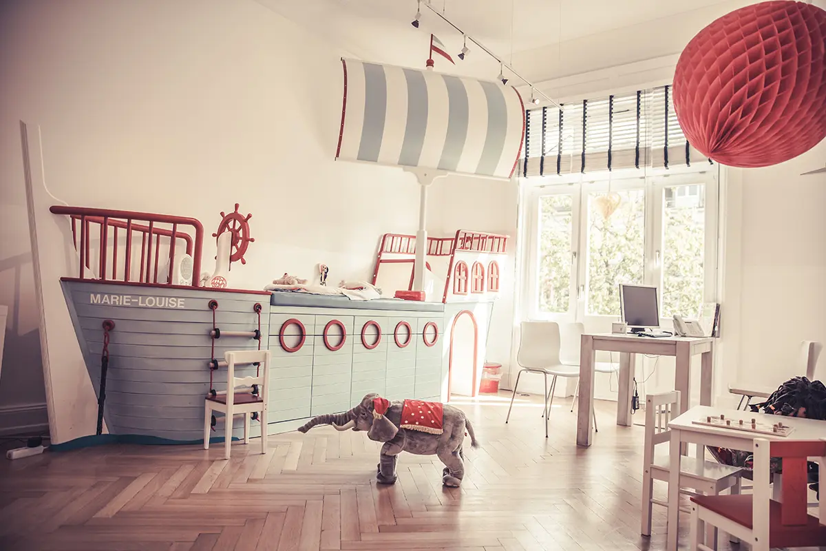 Wickelraum mit Schiff