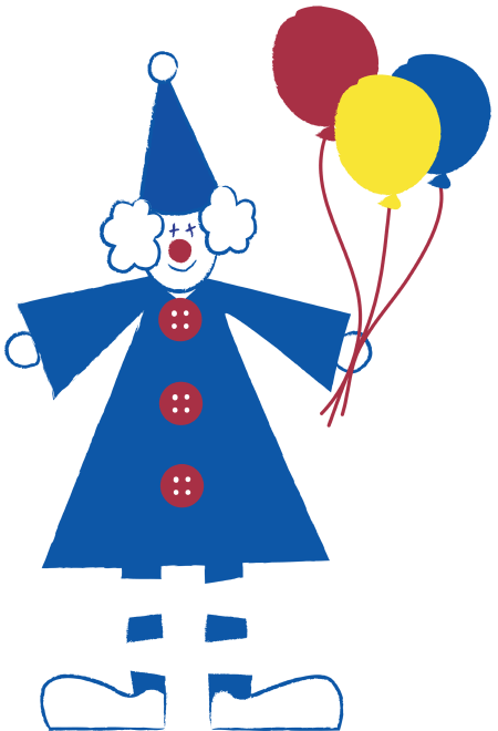 Ein gesunder und fröhlicher Clown!